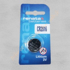 Pile Lithium 3 volts Renata CR2016