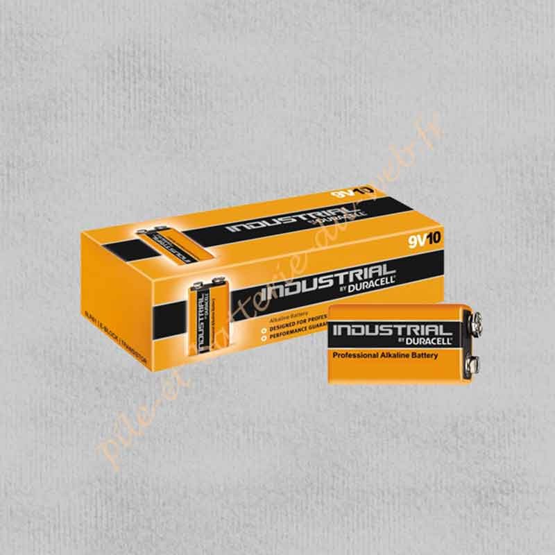 Pack de 10 piles 6LR61  9v Duracell Procell Industrial