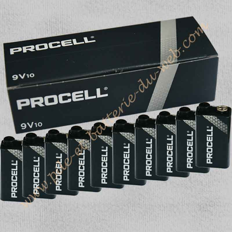 Pile Diagral duracell procell 9 volts