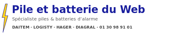 Pile et batterie du Web